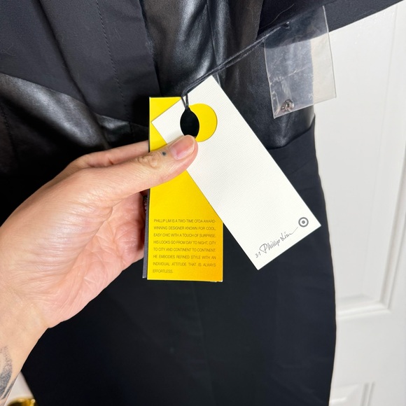 NEW Phillip Lim For Target Faux Leather Mini Dress - Picture 4 of 11
